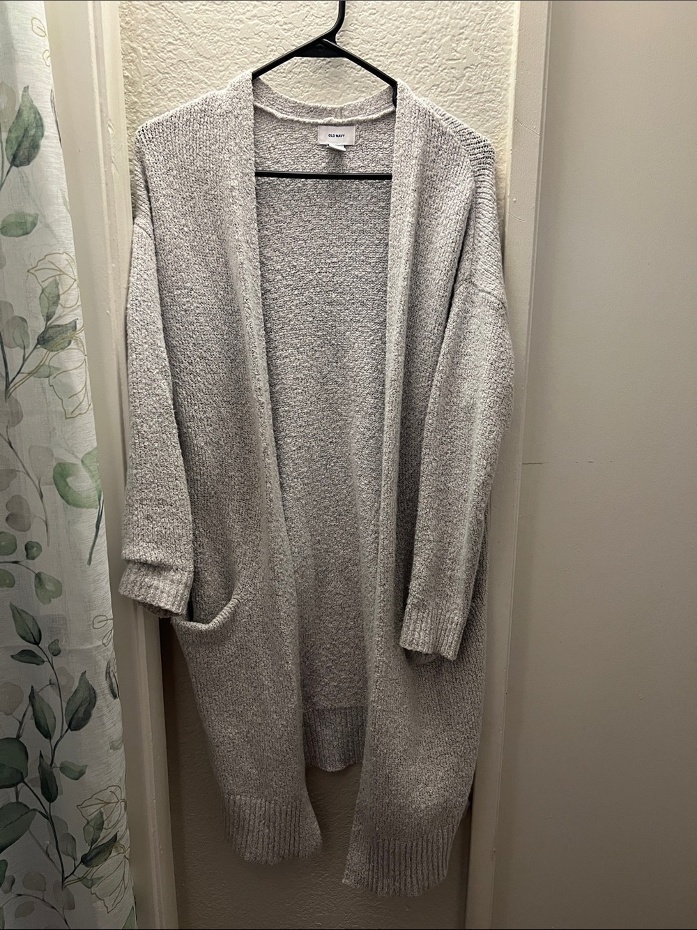 Old Navy light  Gray Open-Front Long Cardigan Sweater